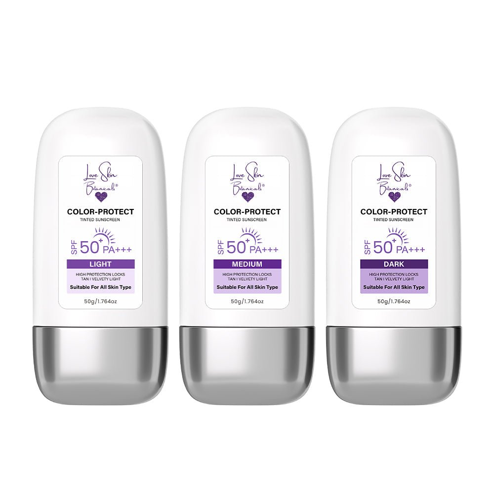 Tinted Sunscreen SPF50 - with Zinc & Titanium Dioxide - Love Skin Botanicals - Tinted Sunscreen SPF50 - with Zinc & Titanium Dioxide Love Skin Botanicals -