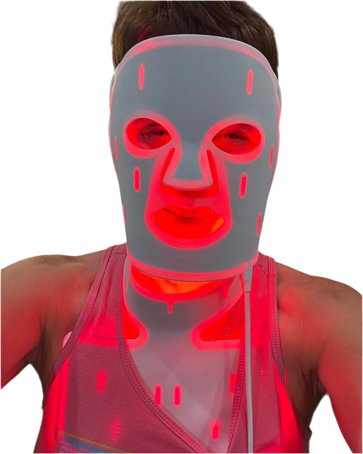 LED red light therapy mask for face neck and chest