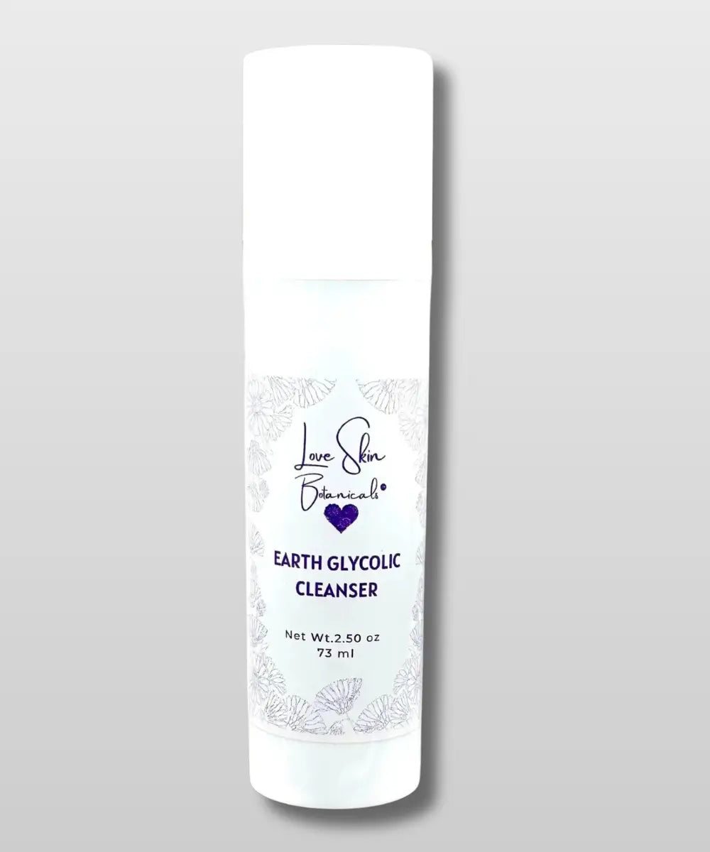 Earth Renewal Cleanser with Glycolic Acid — Exfoliating & Brightening Face Wash - Love Skin Botanicals - Earth Renewal Cleanser with Glycolic Acid — Exfoliating & Brightening Face Wash - 634855465433