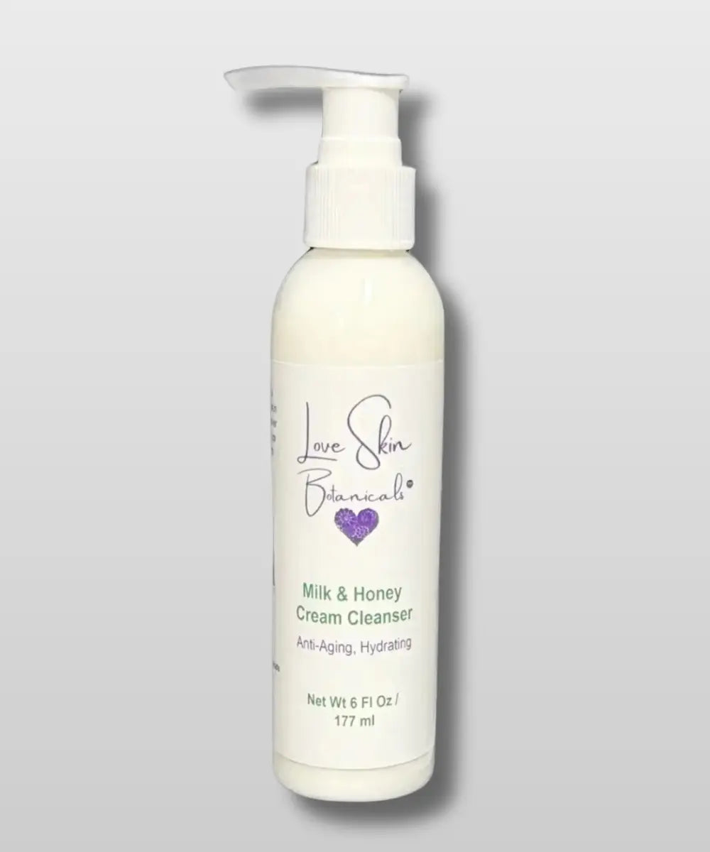 Milk & Honey Crème Cleanser – Hydrating Cleanser, Soothing & Non - Foaming Facial Cleanser - Love Skin Botanicals - Milk & Honey Crème Cleanser – Hydrating Cleanser, Soothing & Non - Foaming Facial Cleanser - 634855437331