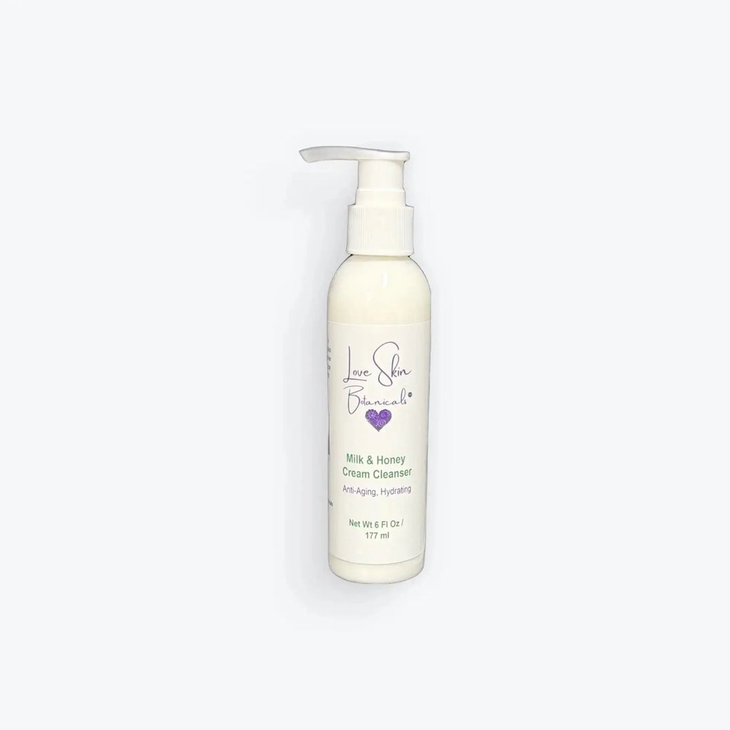 Milk & Honey Crème Cleanser – Hydrating Cleanser, Soothing & Non - Foaming Facial Cleanser - Love Skin Botanicals - Milk & Honey Crème Cleanser – Hydrating Cleanser, Soothing & Non - Foaming Facial Cleanser - 634855118025