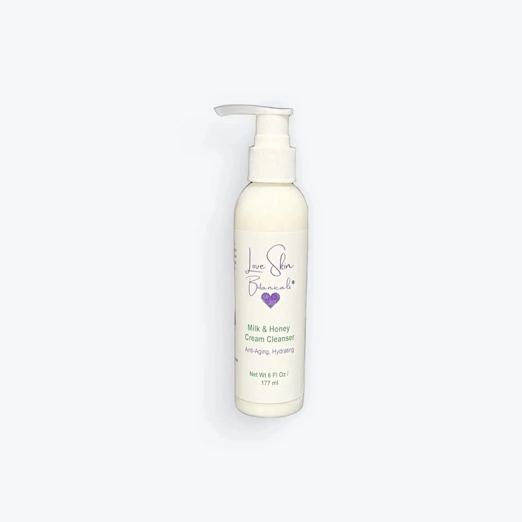 Milk & Honey Crème Cleanser – Hydrating Cleanser, Soothing & Non - Foaming Facial Cleanser - Love Skin Botanicals - Milk & Honey Crème Cleanser – Hydrating Cleanser, Soothing & Non - Foaming Facial Cleanser - 634855118025