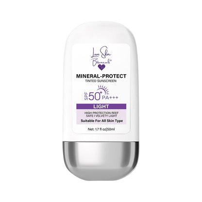 Mineral - Protect - Tinted Sunscreen Cream for Face - with Zinc & Titanium Dioxide SPF50 PA+++ - Love Skin Botanicals - Mineral - Protect - Tinted Sunscreen Cream for Face - with Zinc & Titanium Dioxide SPF50 PA+++ Love Skin Botanicals - 