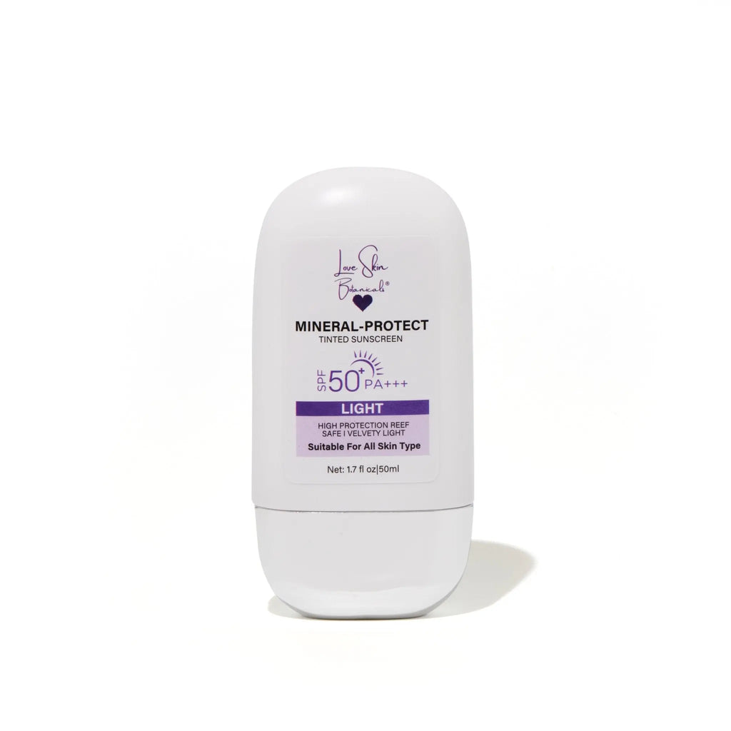 Mineral Sunscreen - Tinted & Clear SPF50 – Zinc & Titanium Dioxide | Non - Greasy, Natural Coverage - Love Skin Botanicals - Mineral Sunscreen - Tinted & Clear SPF50 – Zinc & Titanium Dioxide | Non - Greasy, Natural Coverage - 00860014498701