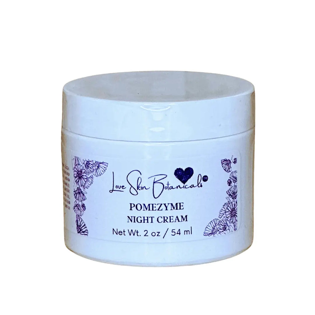 brightening hydrating night cream with pomegranate enzymes