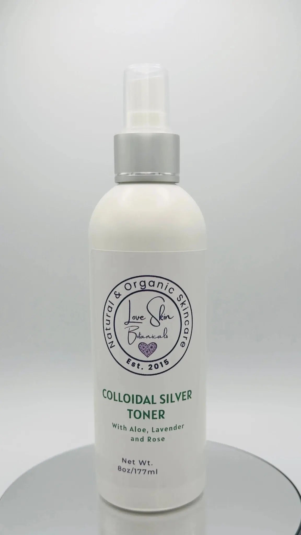 Silver Botanical Toner – Lavender & Rose Hydrating Facial Mist - Love Skin Botanicals - Silver Botanical Toner – Lavender & Rose Hydrating Facial Mist - 634855096484