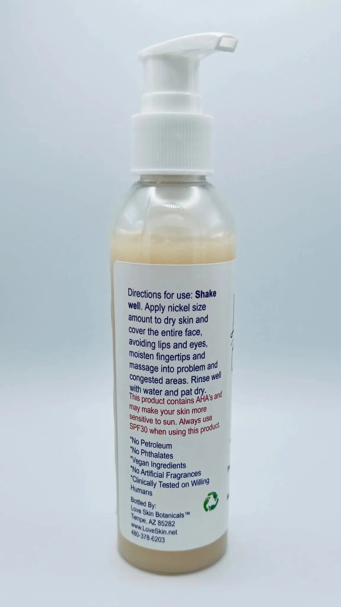 Triplex Cleanser – AHA cleanser, Glycolic, Lactic & Salicylic Acid Exfoliating Cleanser - Love Skin Botanicals - Triplex Cleanser – AHA cleanser, Glycolic, Lactic & Salicylic Acid Exfoliating Cleanser - 634855223729